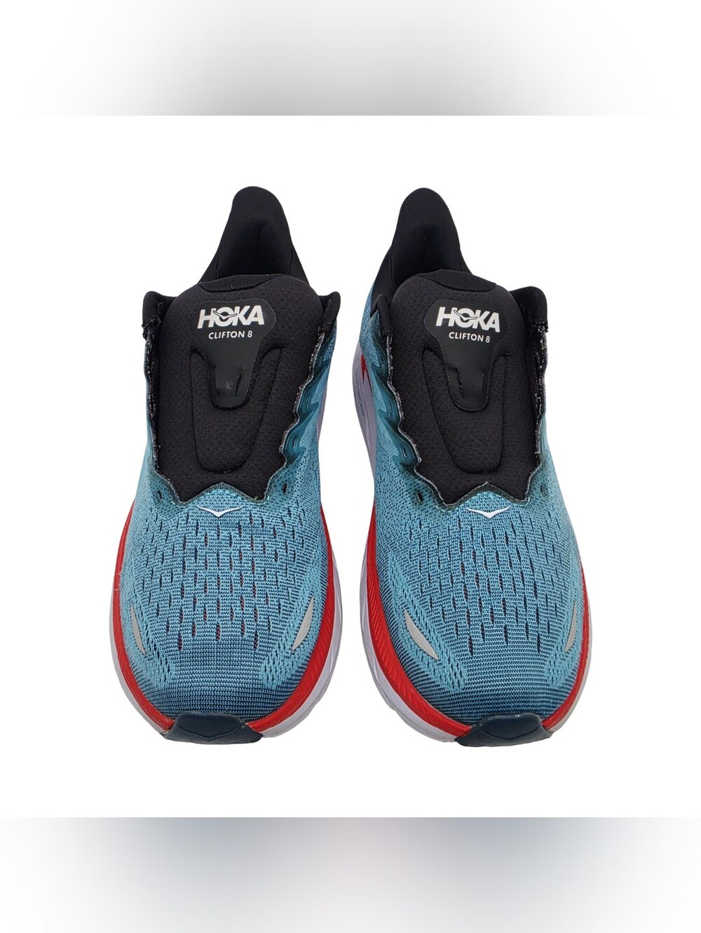 HOKA Men's Clifton 8 Sneakers Everyday Trainer Real Teal Aquarelle 10.5 Wide - Picture 7 of 11